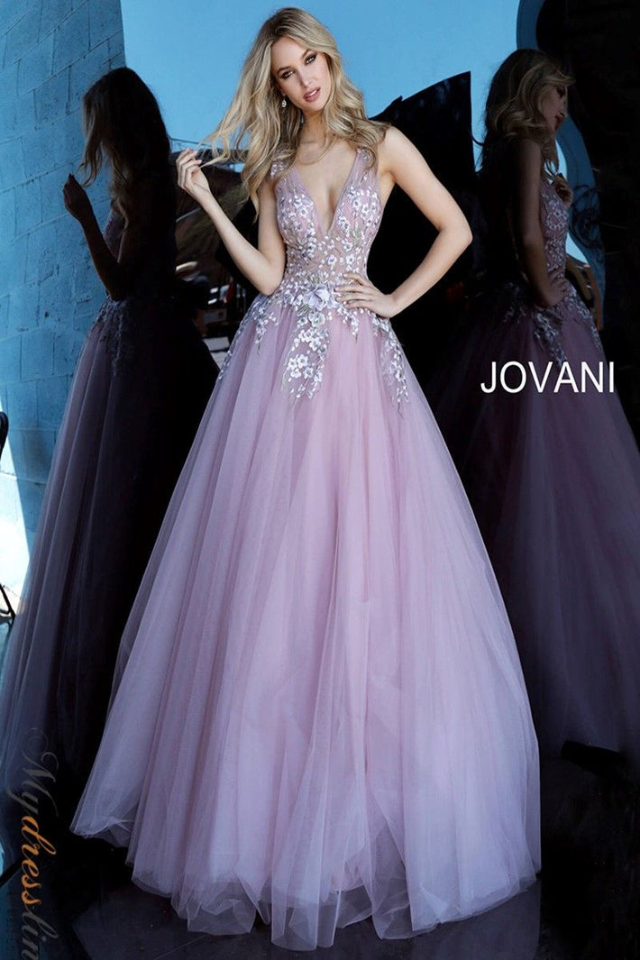 Jovani silver ball gown best sale