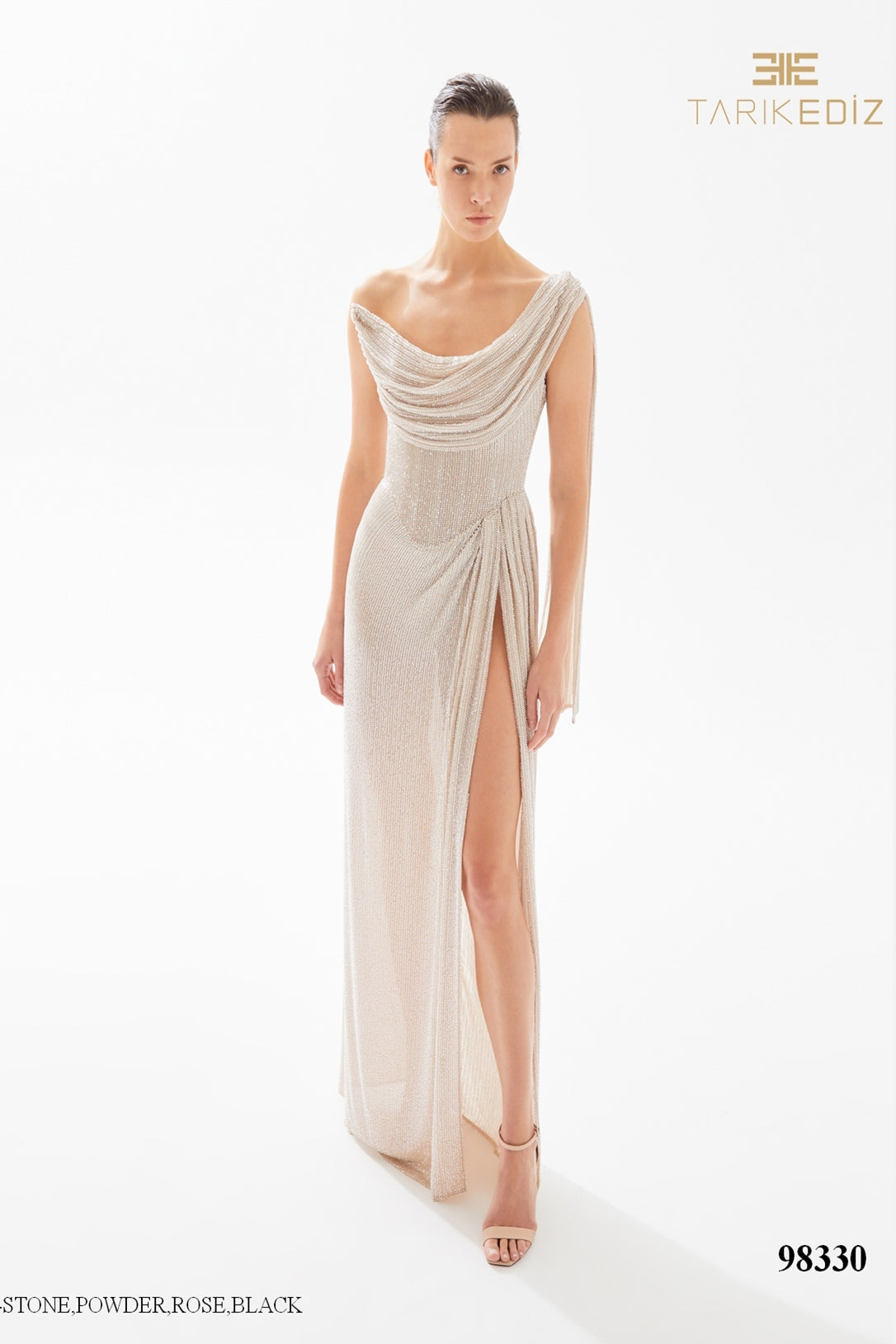 Lifetime Ivory Satin Cowl Neck Maxi Dress With Cross Back Detail