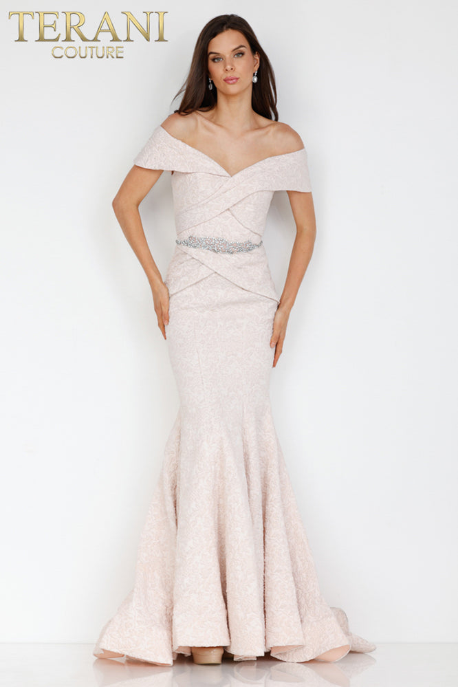 Terani couture 2024 blush dress