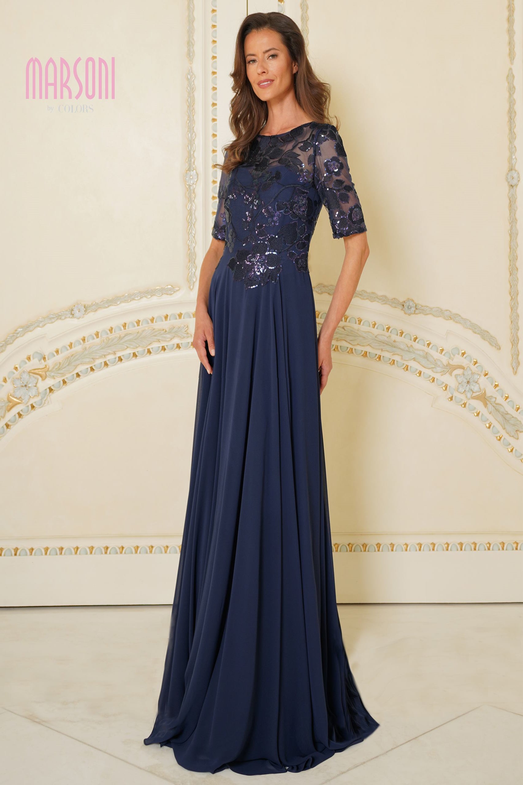 Marsoni M286 A-Line Chiffon Evening Dress – Mydressline