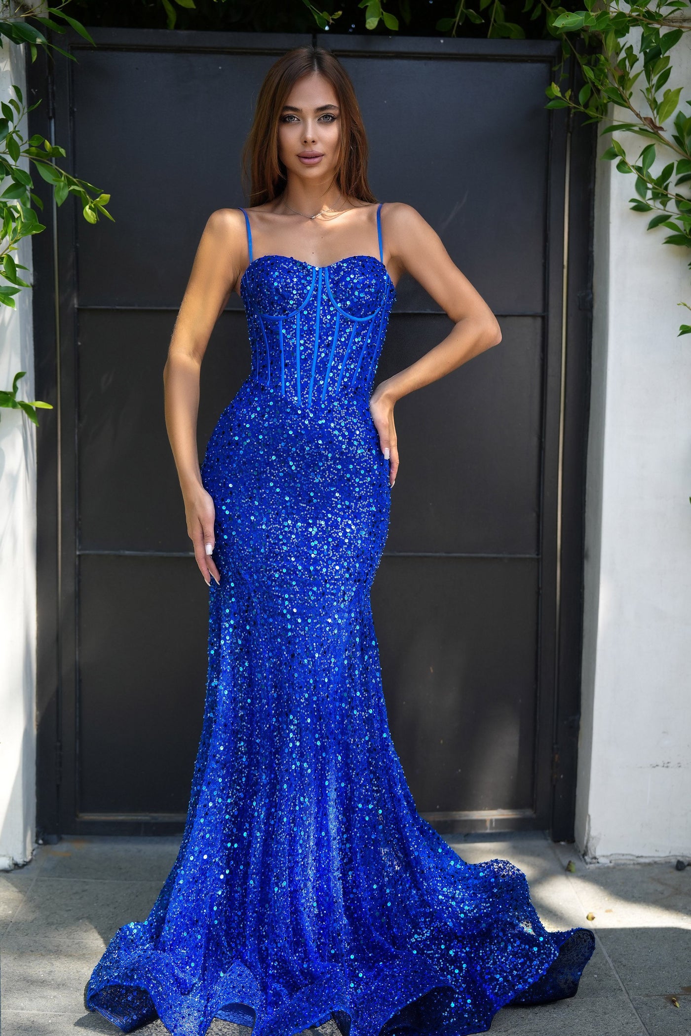 Portia & Scarlett PS22036 Mermaid Silhouette Beaded Gown – Mydressline