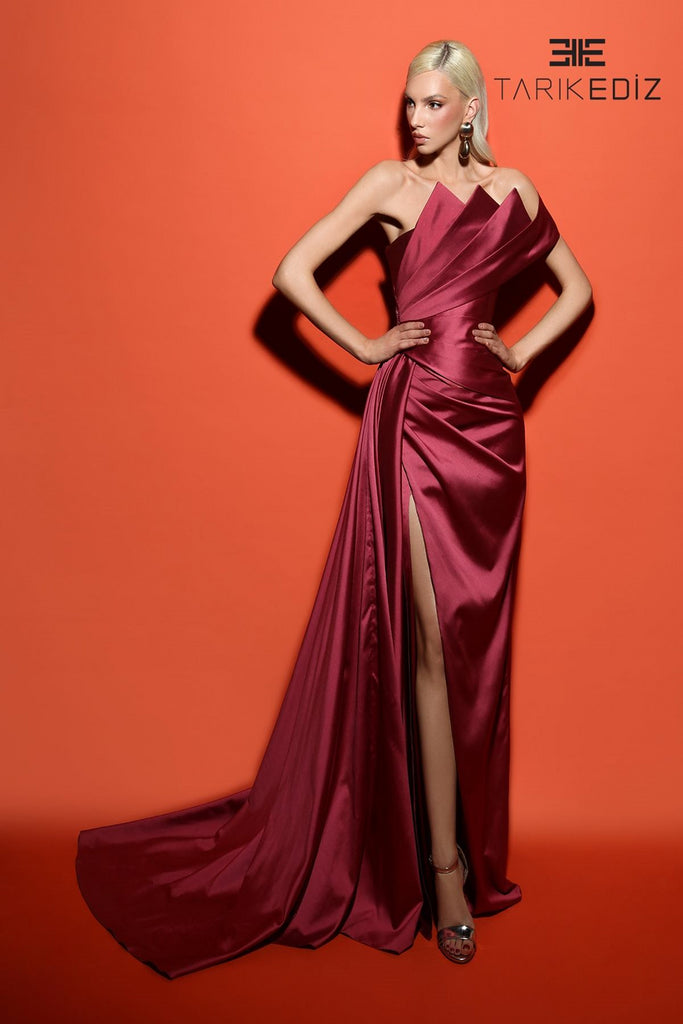 Orange Silk Halter Dress  Lara Column Dress – Style Cheat