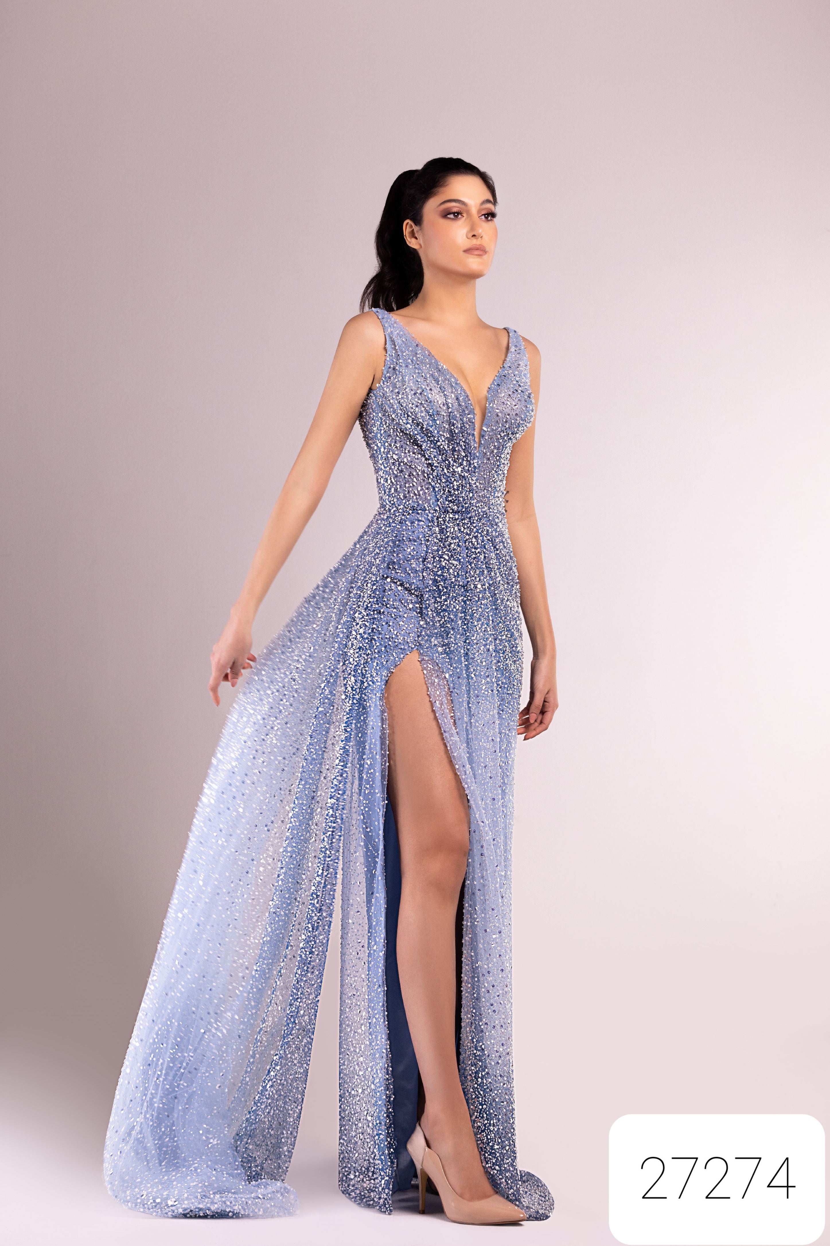 Sara Badr 27274 Sequin Evening Dress - Elegant Glamour – Mydressline