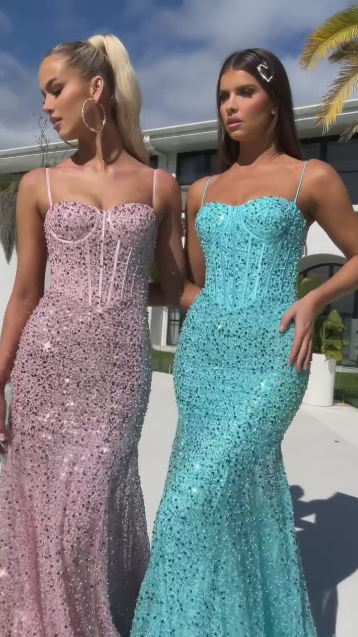 Portia & Scarlett PS23061 Sequin Mermaid Prom Gown – Mydressline