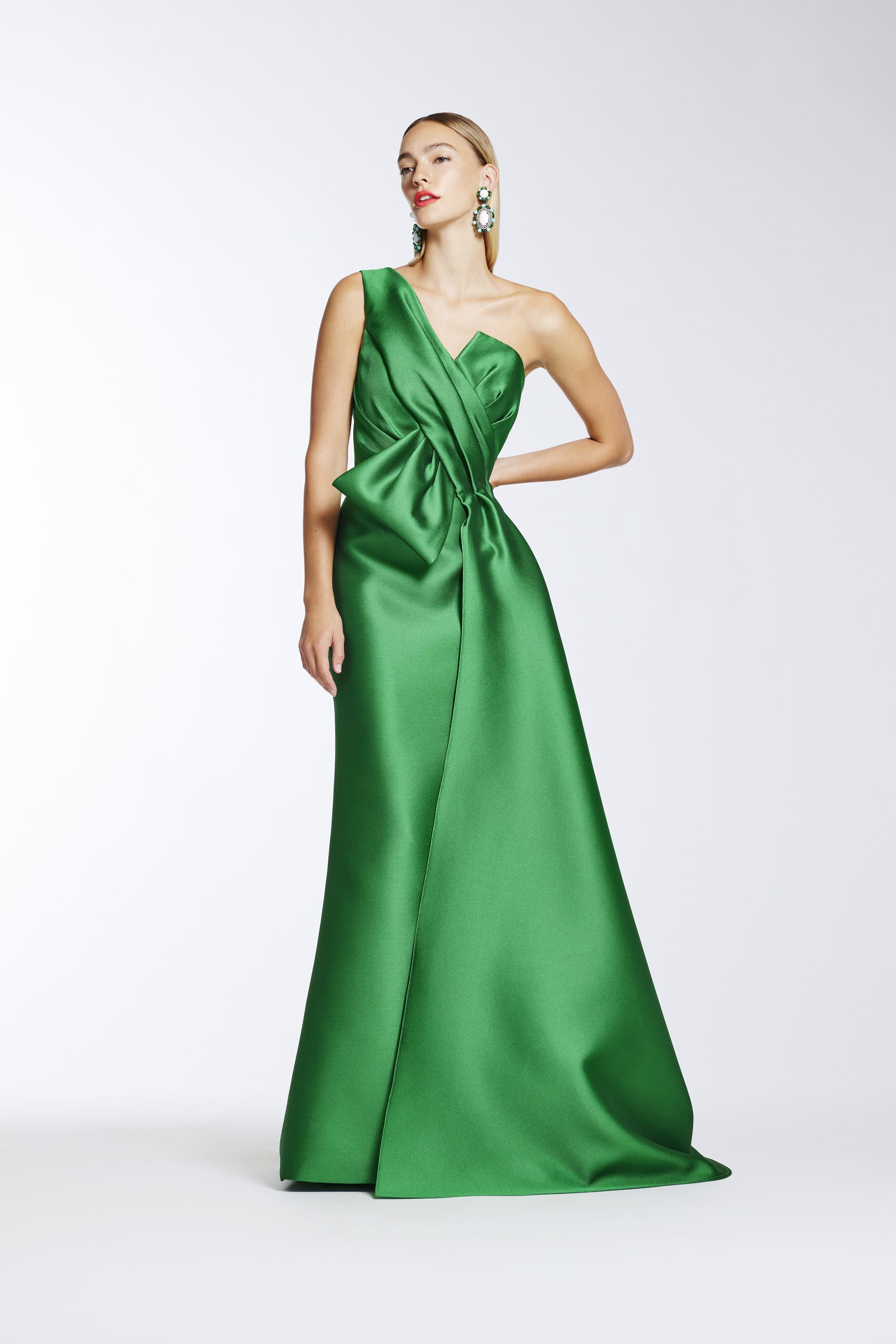 Frascara 4432 Mikado One-Shoulder Gown with A-Line Silhouette – Mydressline