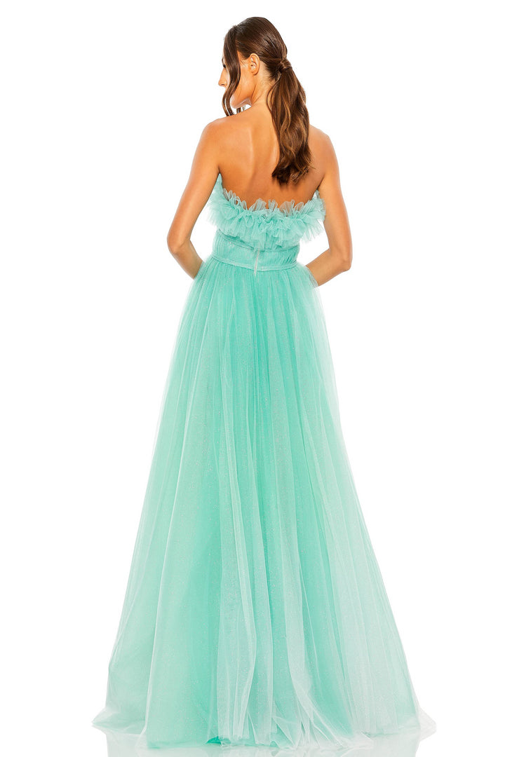 Mac Duggal 20555 A Line Dress Enchanting Sweetheart Glimmer Mydressline