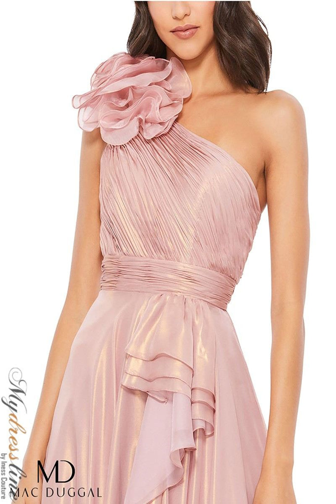 Mac duggal rose gold dress best sale