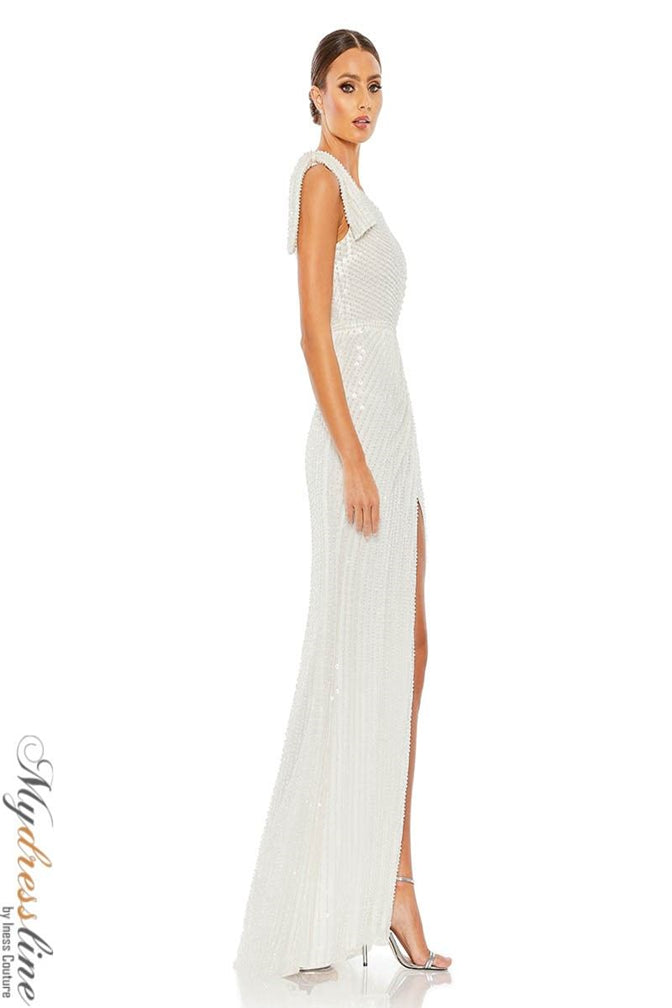 Mac Duggal 93735 Beaded One-Shoulder Column Dress – Mydressline