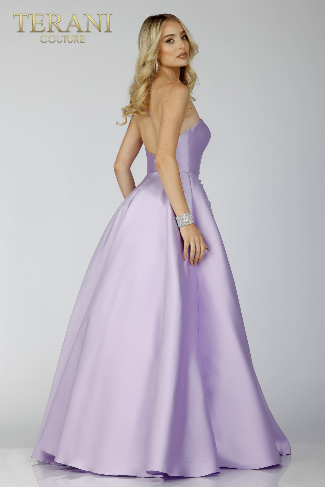 Terani Couture outlet Beaded Formal Dress-LAVENDER